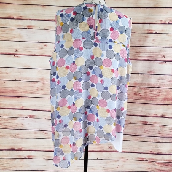 NWT Anne Klein polka dot layered Asymmetrical hem - Picture 4 of 8